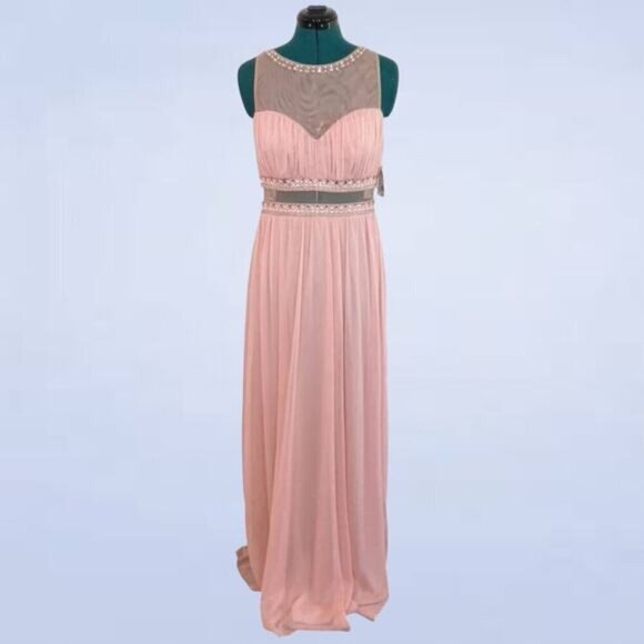 City Triangles Pink Prom Dress - Size 9 - Picture 1 of 12